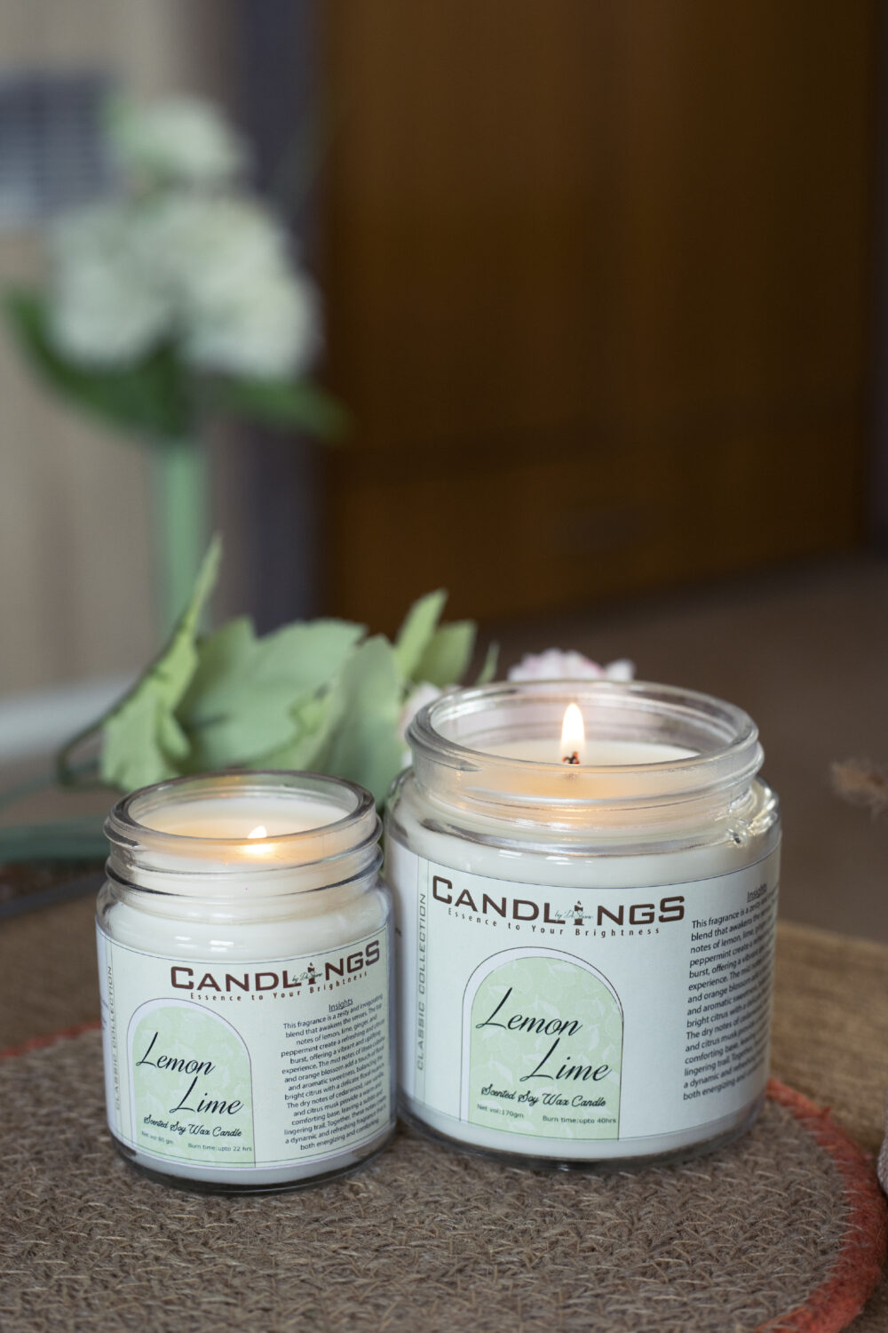 Lemongrass & Sage Scented Candle