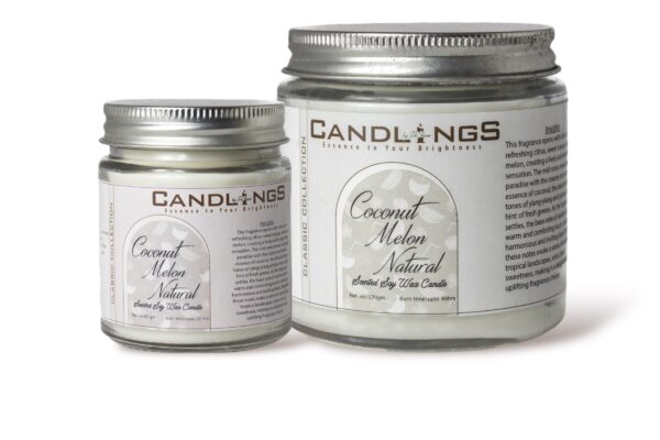 Coconut Melon Scented Candle - Image 2