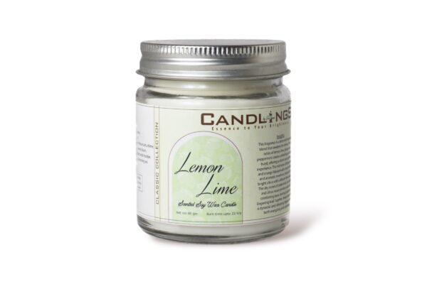 Lemon Lime Scented Candle - Image 2