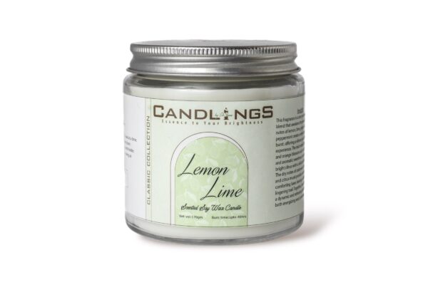 Lemon Lime Scented Candle - Image 3