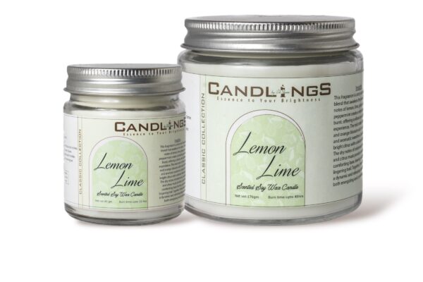 Lemon Lime Scented Candle - Image 4
