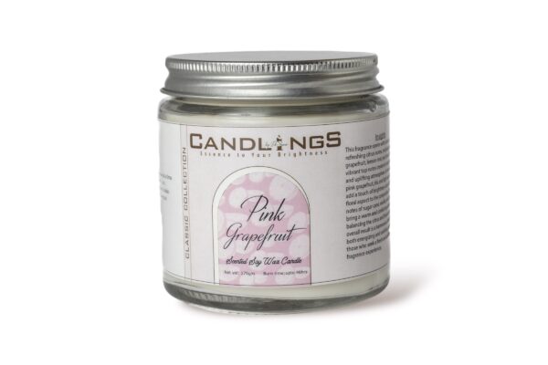 Pink Grapefruit Scented Candle - Image 4