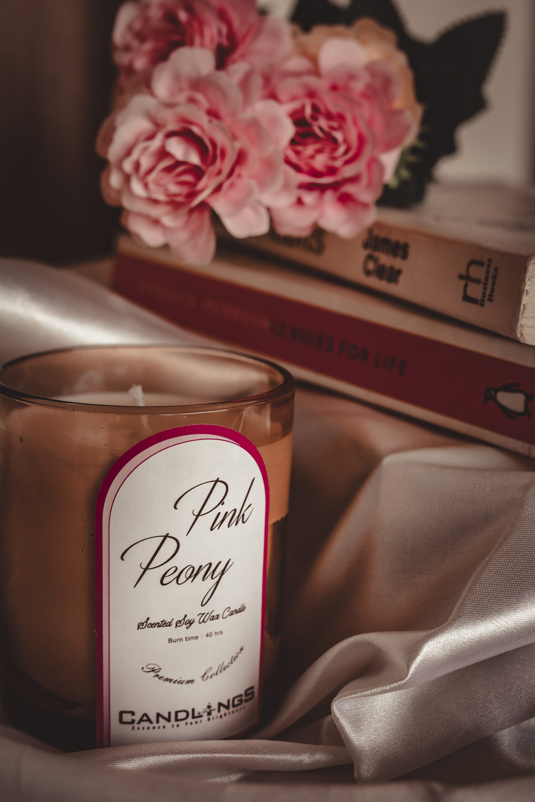 Pink Peony Scented Candle