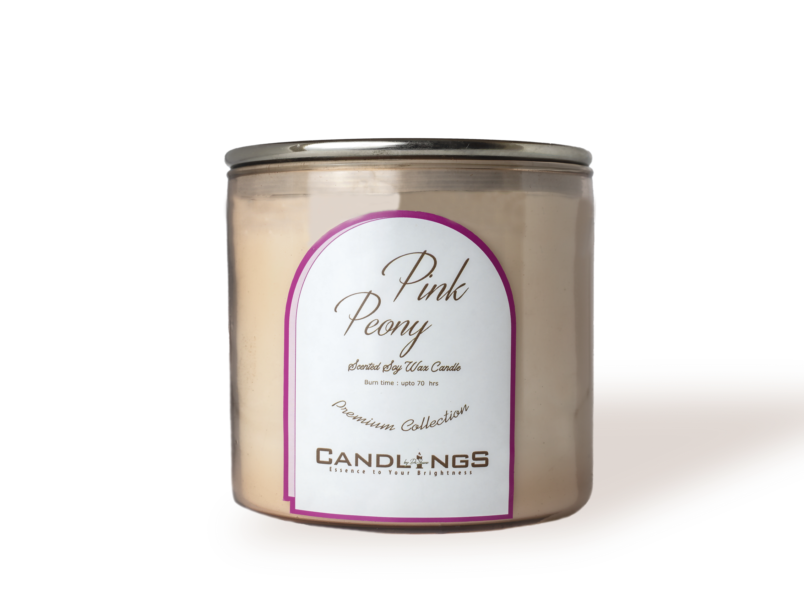 Pink Peony Scented Candle - Image 5