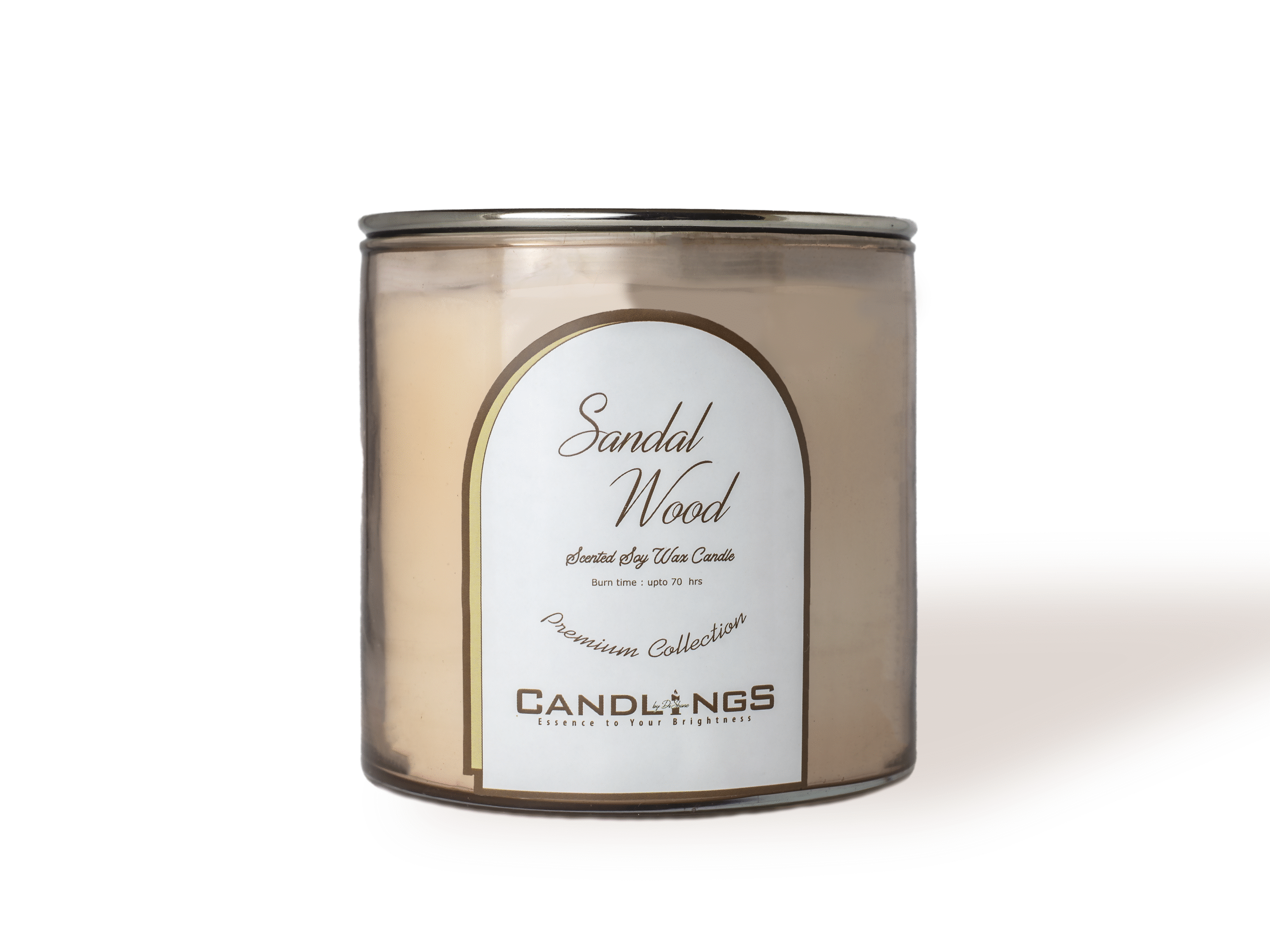 Sandalwood Scented Candle - Image 3