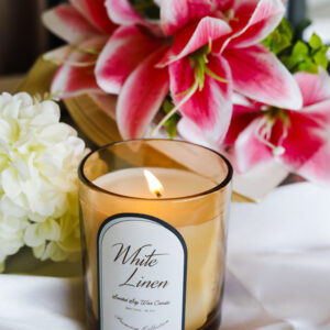 White Linen Scented Candle