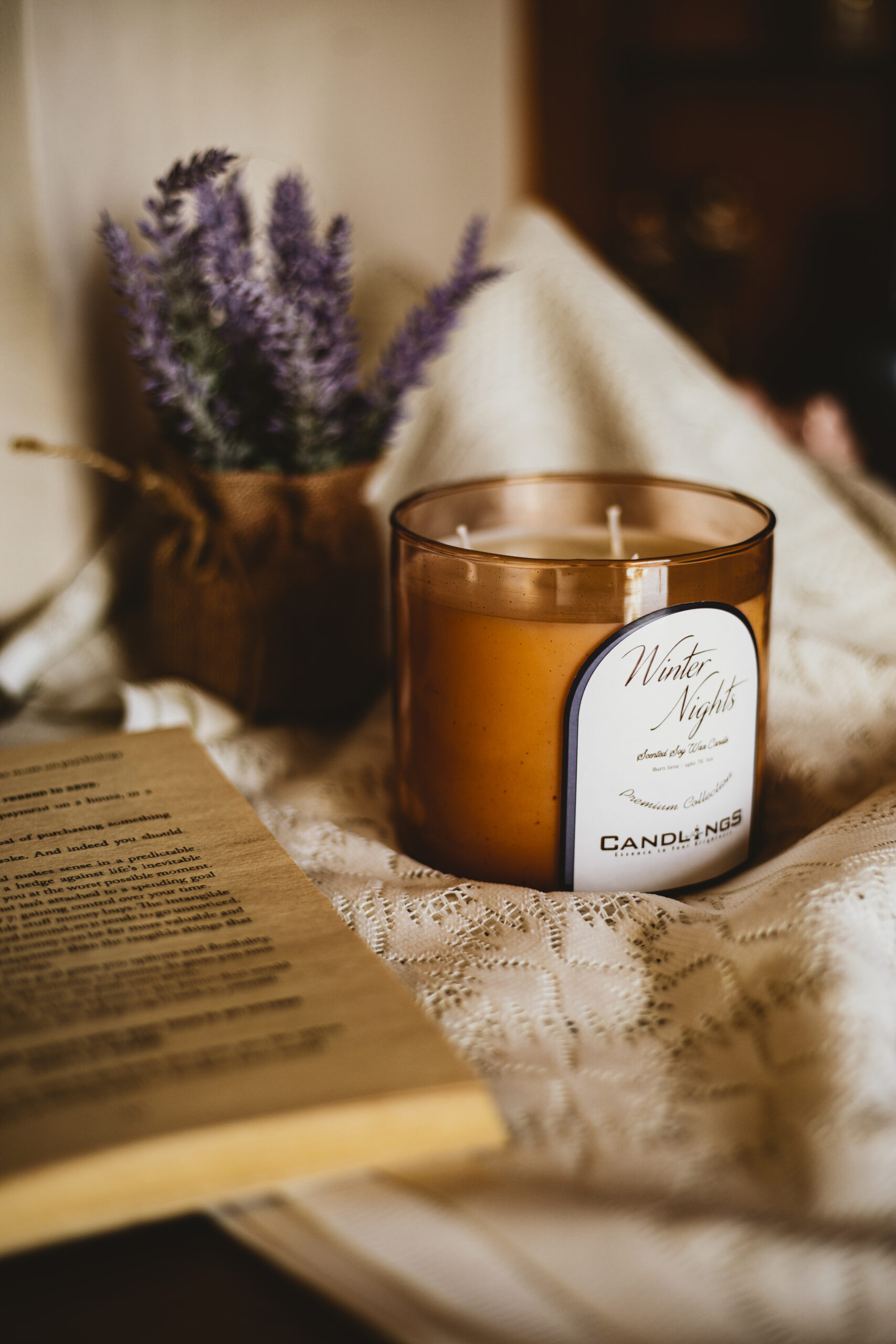 Winter Nights Scented Candle - Image 2