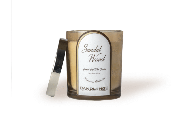 Sandalwood Scented Candle - Image 4