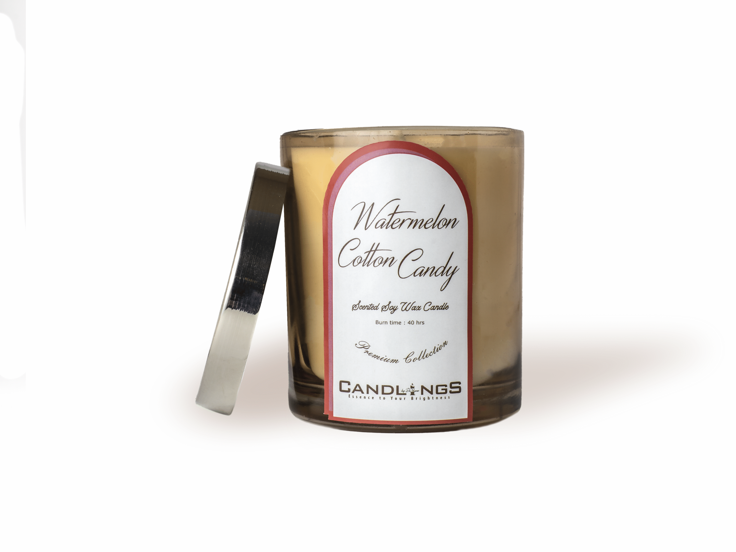 Watermelon Cotton Candy Scented Candle - Image 5