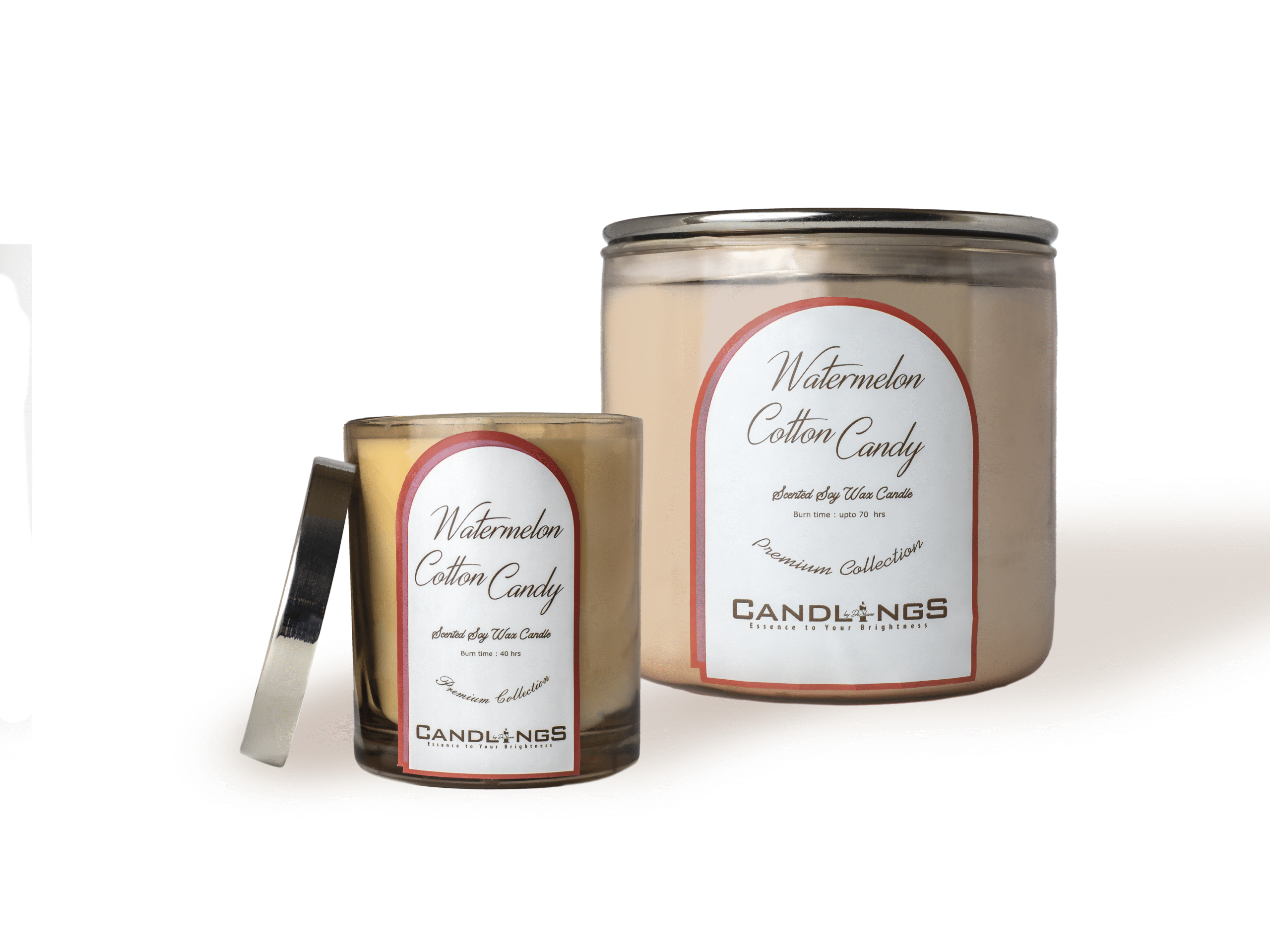 Watermelon Cotton Candy Scented Candle - Image 3