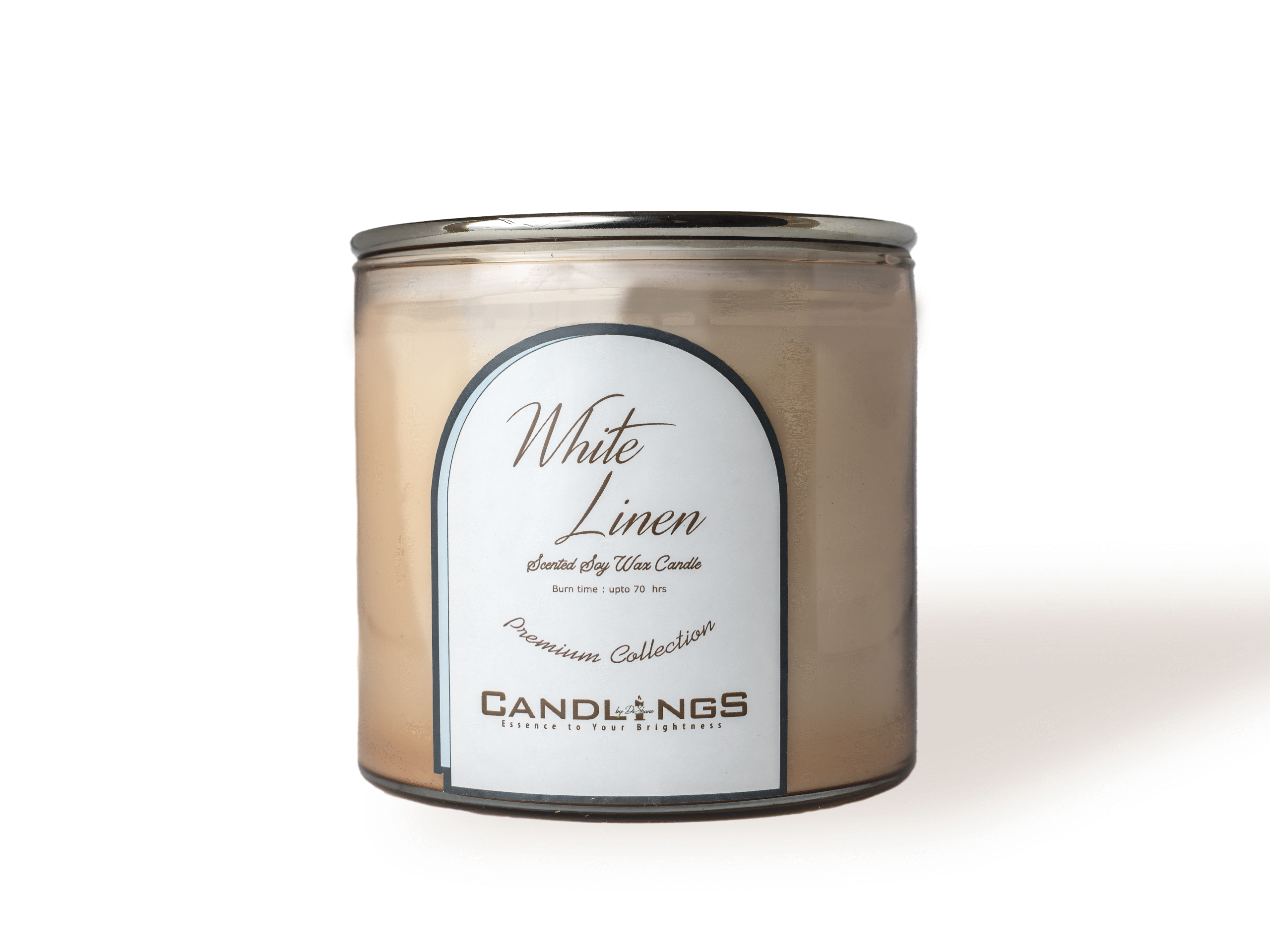 White Linen Scented Candle - Image 4